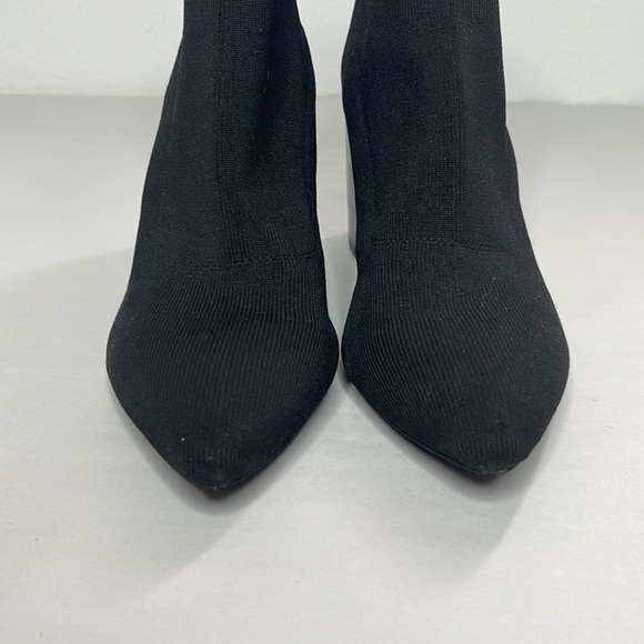 Jeffrey Campbell Bentlee Black Ankle Sock Zip Back Boot Size 6 - Picture 4 of 7
